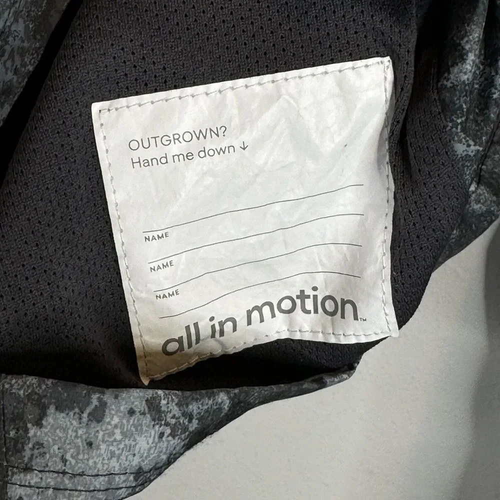 All in Motion Girls Running Jacket Size 16 Full Zip Hoodie Long Sleeve Activewea